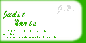 judit maris business card